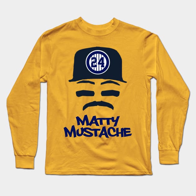 Matty Mustache Long Sleeve T-Shirt by Gamers Gear